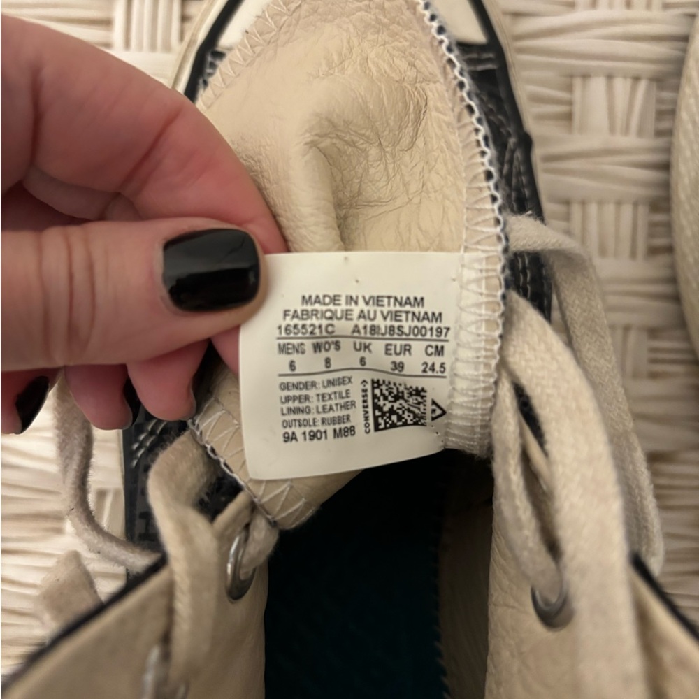 KITH x Converse Black Chuck Taylor High Top Sneakers - Ladies 8 - Picture 6 of 12